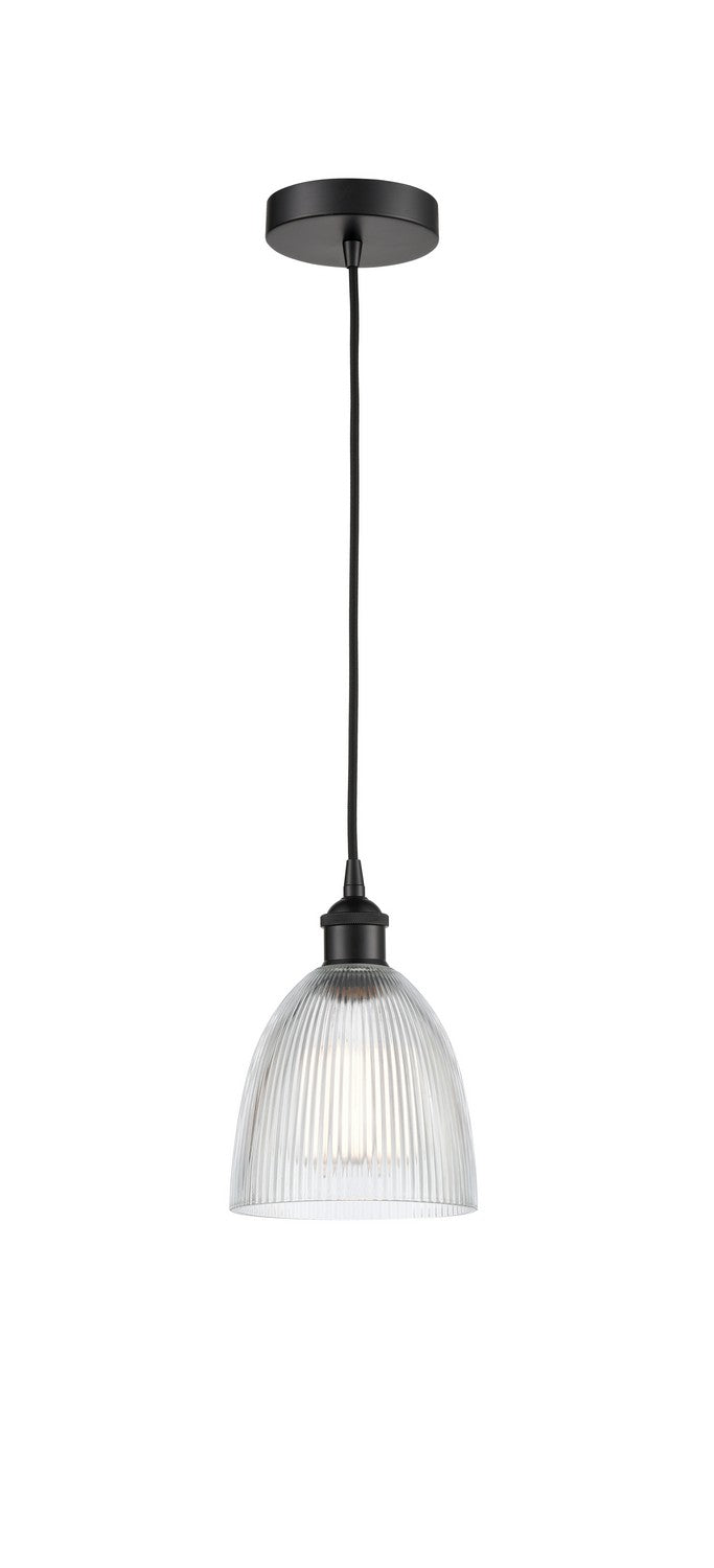 Innovations 616-1P-BK-G382 One Light Mini Pendant, Matte Black