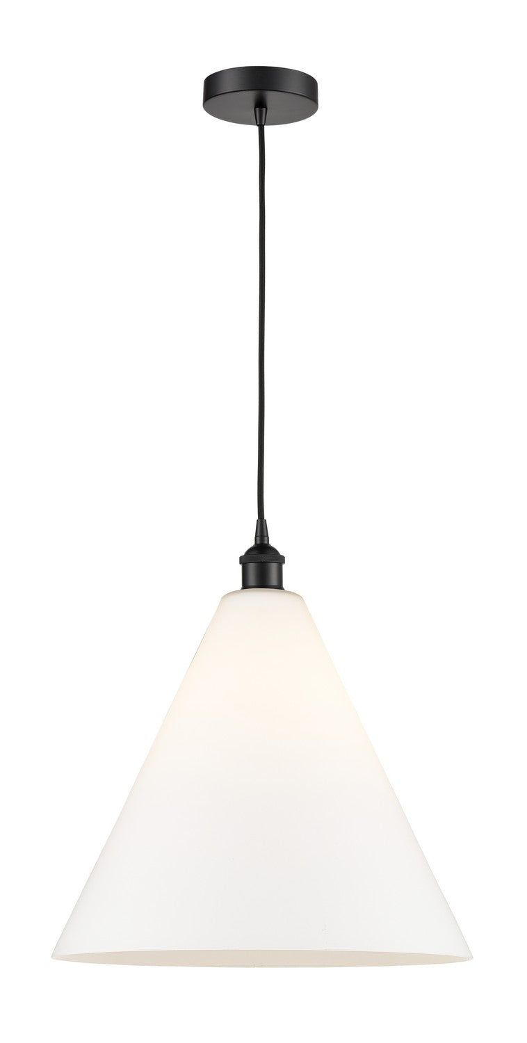 Innovations 616-1P-BK-GBC-161 One Light Pendant, Matte Black