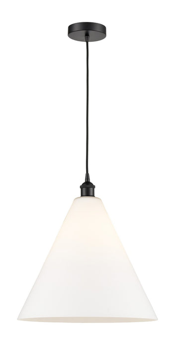 Innovations 616-1P-BK-GBC-161 One Light Pendant, Matte Black