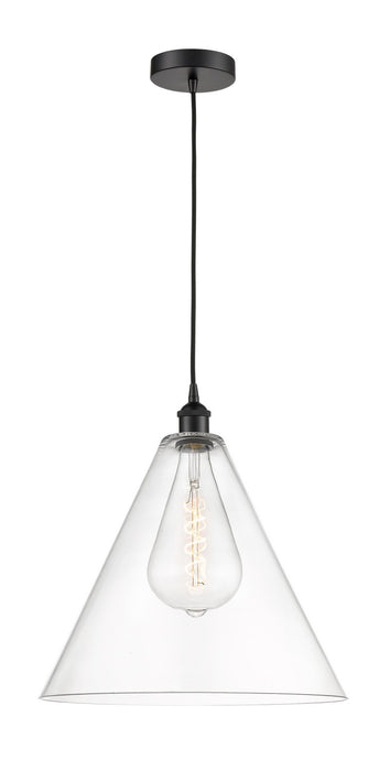 Innovations 616-1P-BK-GBC-162 One Light Pendant, Matte Black