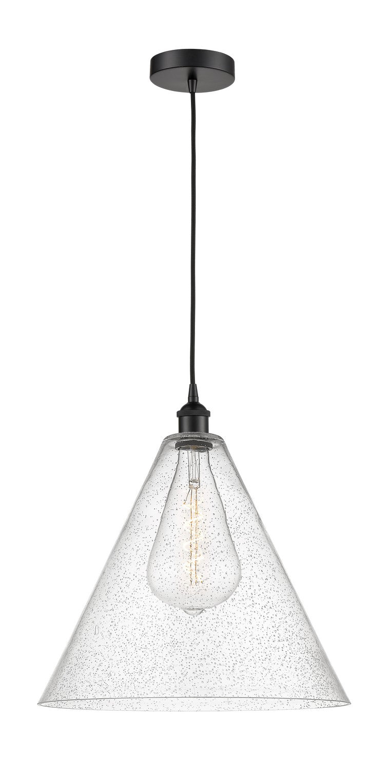Innovations 616-1P-BK-GBC-164 One Light Pendant, Matte Black