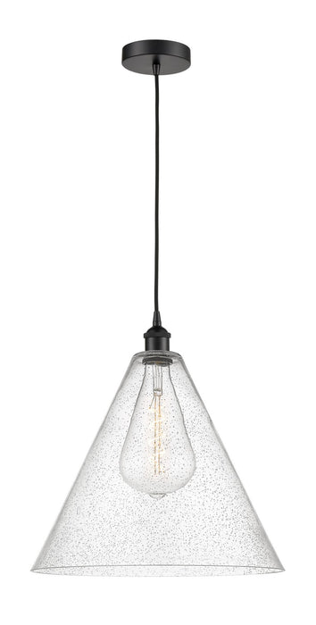 Innovations 616-1P-BK-GBC-164 One Light Pendant, Matte Black