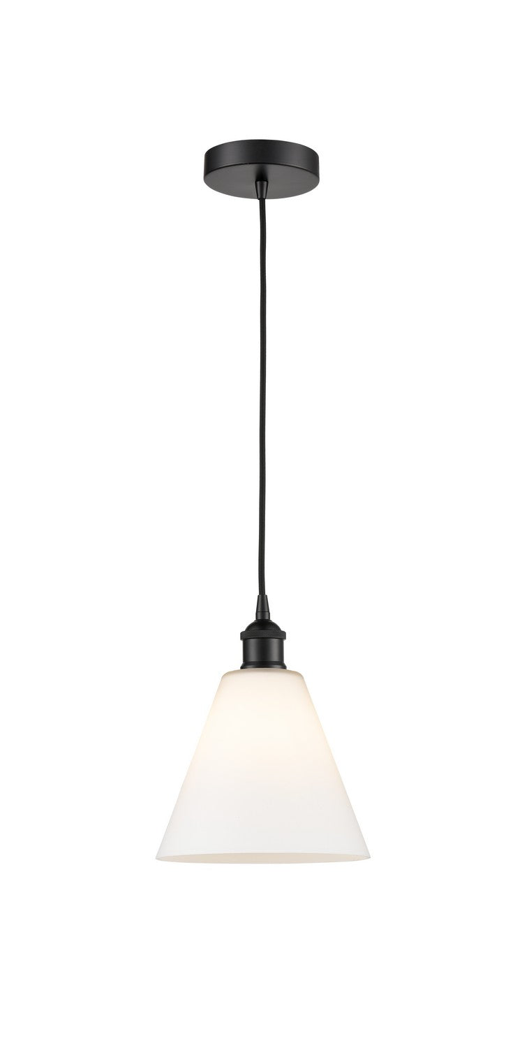 Innovations 616-1P-BK-GBC-81 One Light Mini Pendant, Matte Black