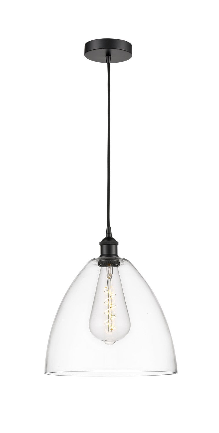 Innovations 616-1P-BK-GBD-122 One Light Mini Pendant, Matte Black