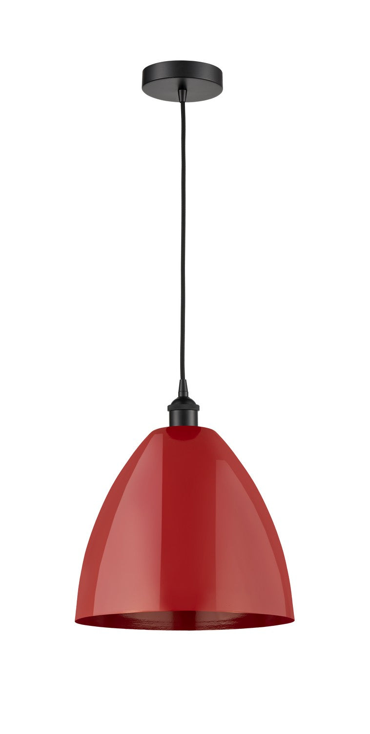 Innovations 616-1P-BK-MBD-12-RD One Light Mini Pendant, Matte Black