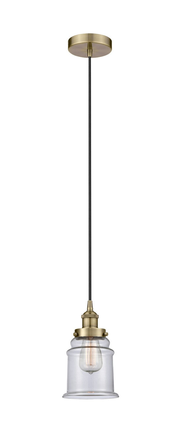 Innovations 616-1PH-AB-G182 One Light Mini Pendant, Antique Brass