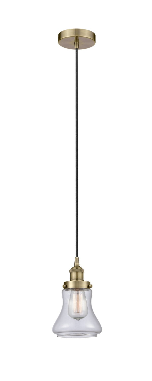 Innovations 616-1PH-AB-G192 One Light Mini Pendant, Antique Brass