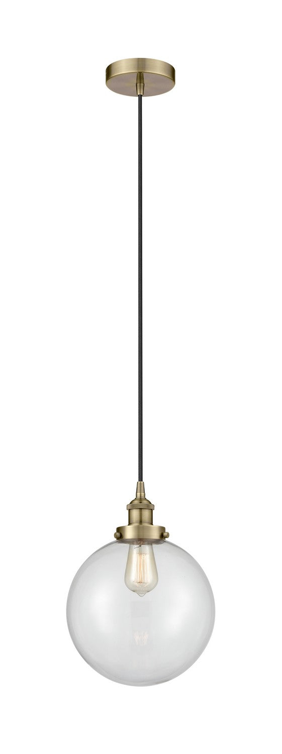Innovations 616-1PH-AB-G202-10 One Light Mini Pendant, Antique Brass