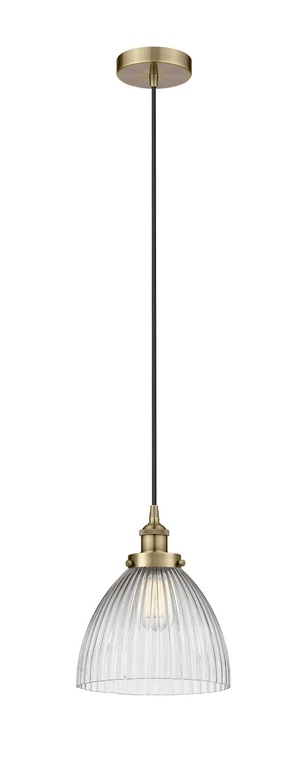 Innovations 616-1PH-AB-G222 One Light Mini Pendant, Antique Brass