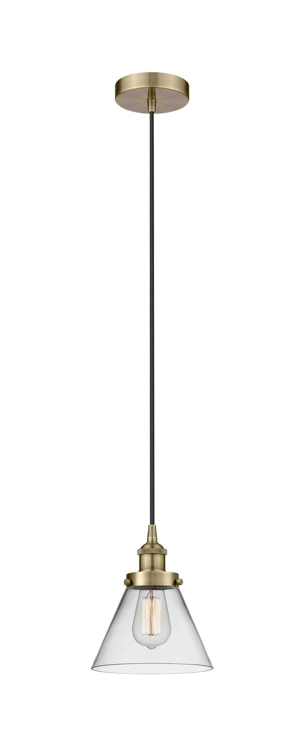Innovations 616-1PH-AB-G42 One Light Mini Pendant, Antique Brass