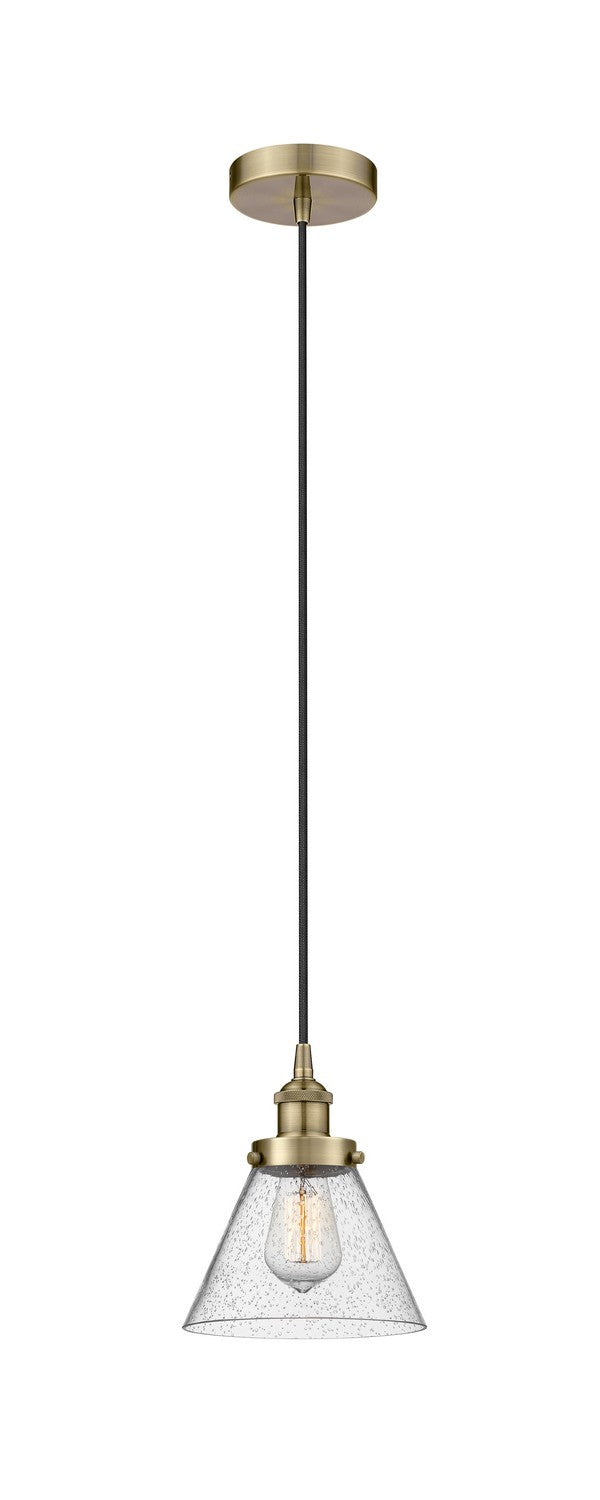Innovations 616-1PH-AB-G44 One Light Mini Pendant, Antique Brass