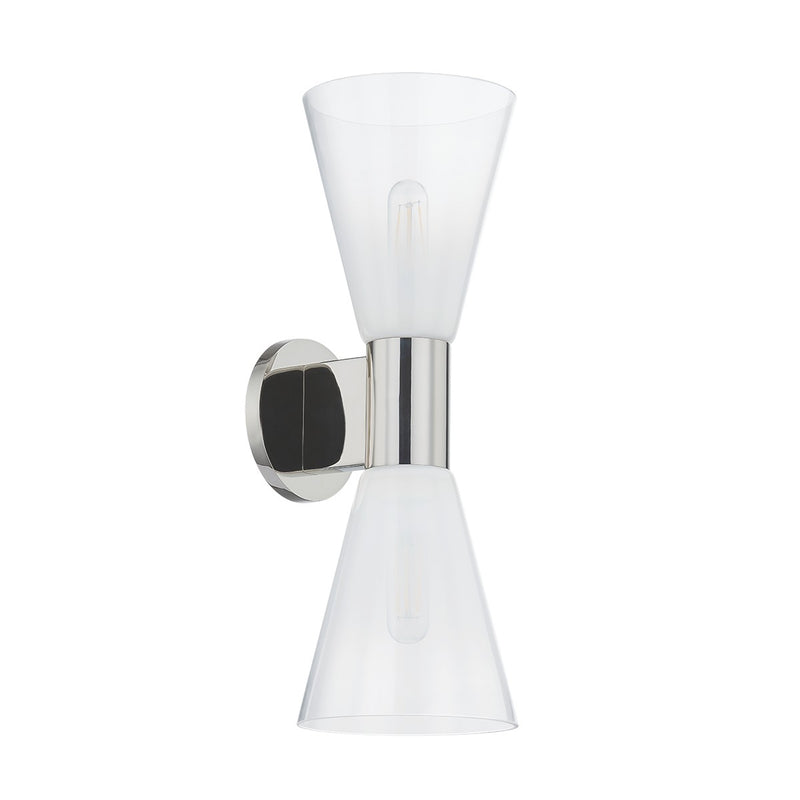 Mitzi H838102-PN Two Light Wall Sconce, Polished Nickel