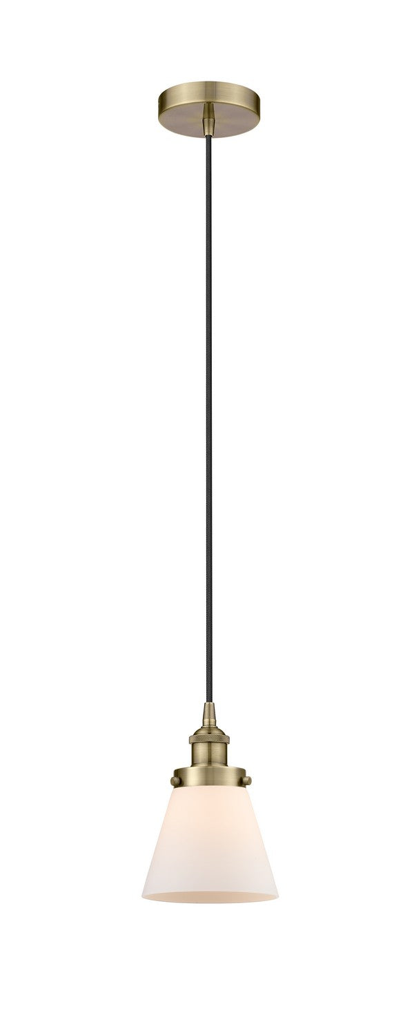 Innovations 616-1PH-AB-G61 One Light Mini Pendant, Antique Brass