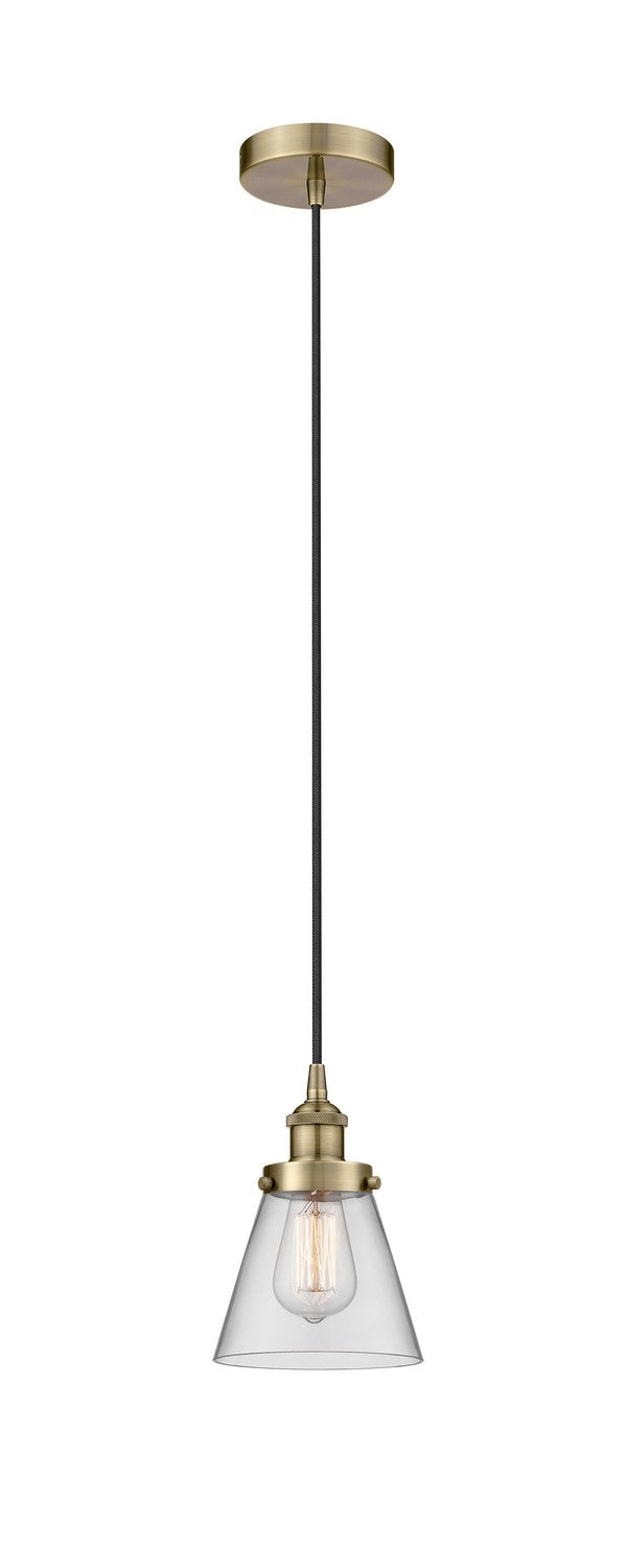 Innovations 616-1PH-AB-G62 One Light Mini Pendant, Antique Brass