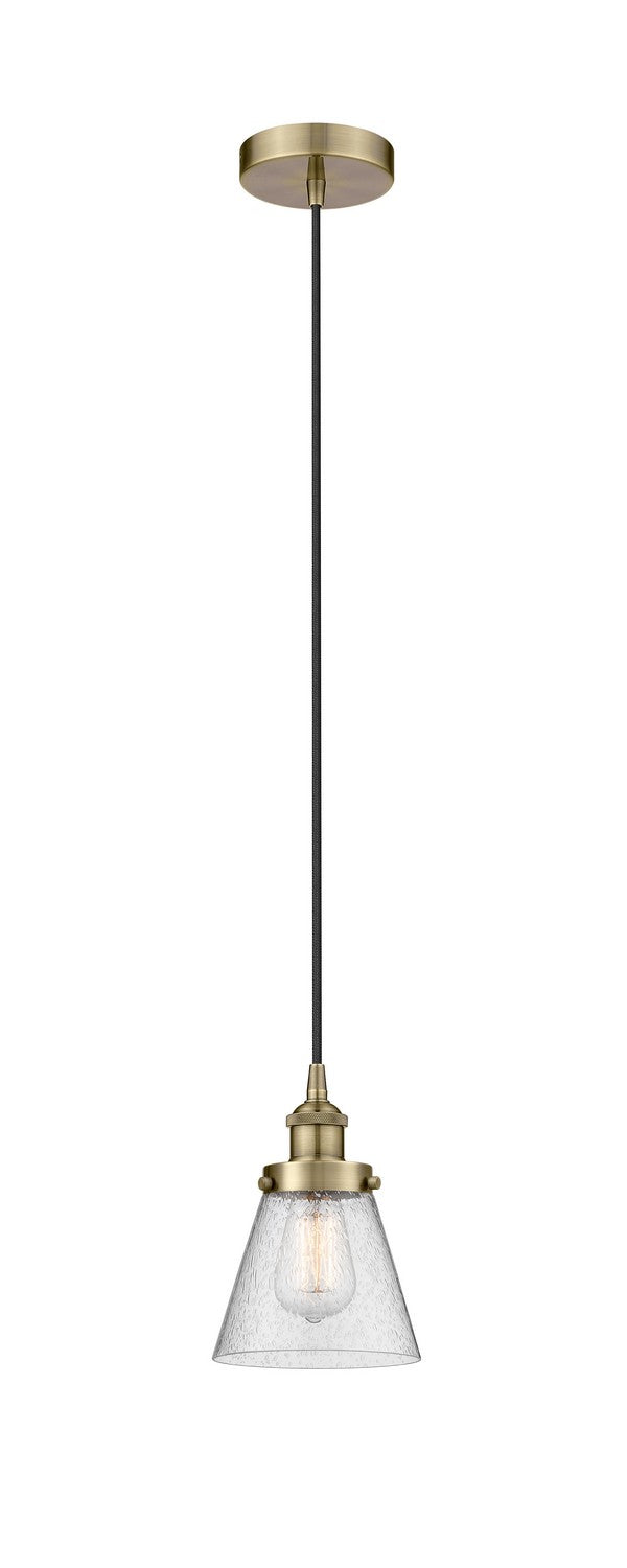 Innovations 616-1PH-AB-G64 One Light Mini Pendant, Antique Brass