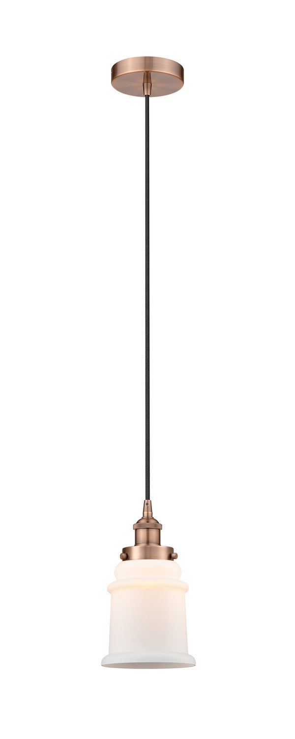 Innovations 616-1PH-AC-G181 One Light Mini Pendant, Antique Copper