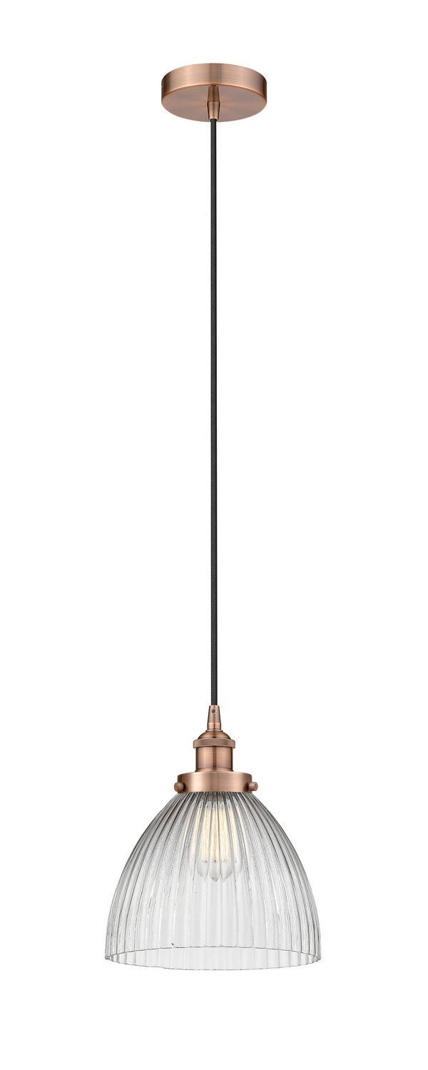 Innovations 616-1PH-AC-G222 One Light Mini Pendant, Antique Copper