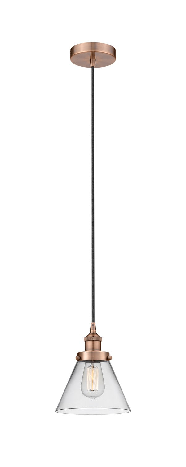 Innovations 616-1PH-AC-G42 One Light Mini Pendant, Antique Copper