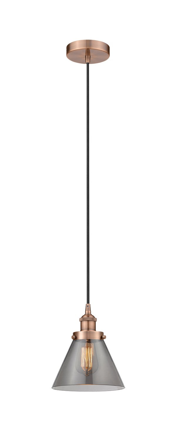 Innovations 616-1PH-AC-G43 One Light Mini Pendant, Antique Copper