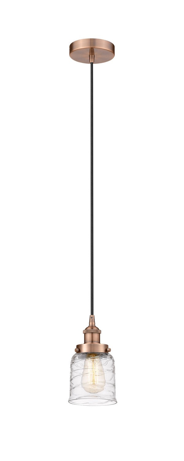 Innovations 616-1PH-AC-G513 One Light Mini Pendant, Antique Copper