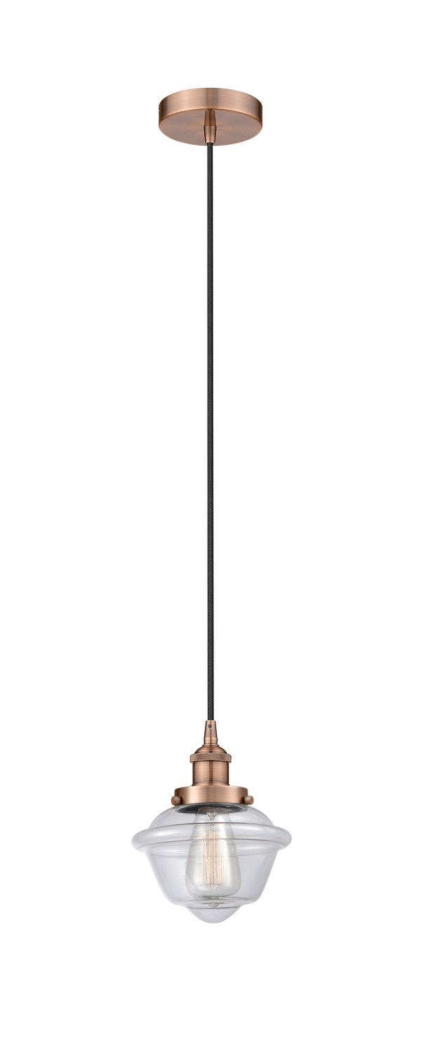 Innovations 616-1PH-AC-G532 One Light Mini Pendant, Antique Copper