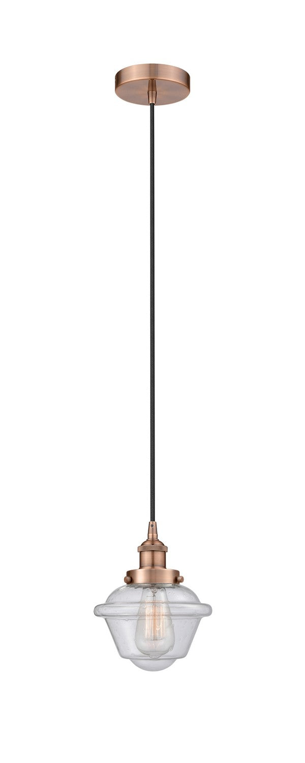 Innovations 616-1PH-AC-G534 One Light Mini Pendant, Antique Copper