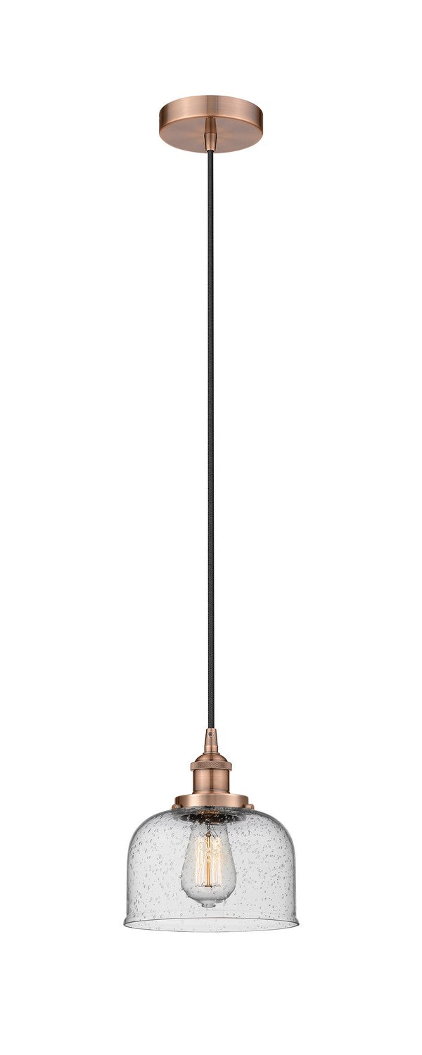 Innovations 616-1PH-AC-G74 One Light Mini Pendant, Antique Copper