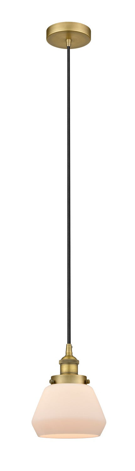 Innovations 616-1PH-BB-G171 One Light Mini Pendant, Brushed Brass