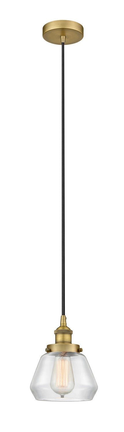 Innovations 616-1PH-BB-G172 One Light Mini Pendant, Brushed Brass