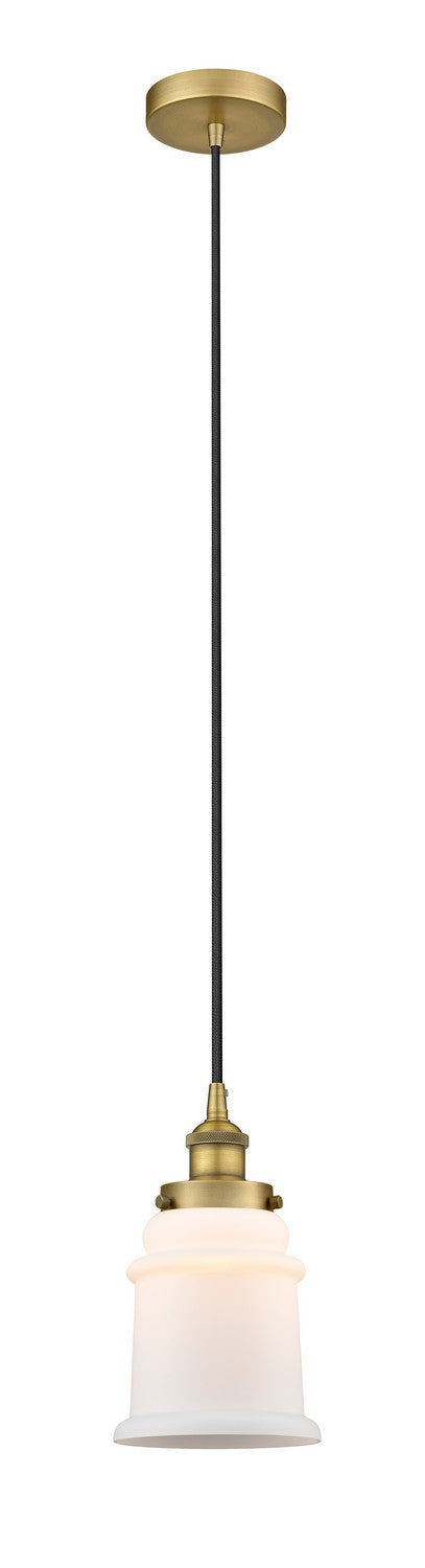 Innovations 616-1PH-BB-G181 One Light Mini Pendant, Brushed Brass