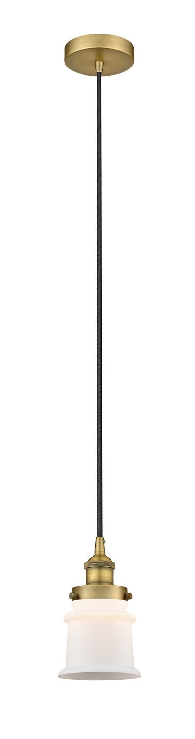 Innovations 616-1PH-BB-G181S One Light Mini Pendant, Brushed Brass