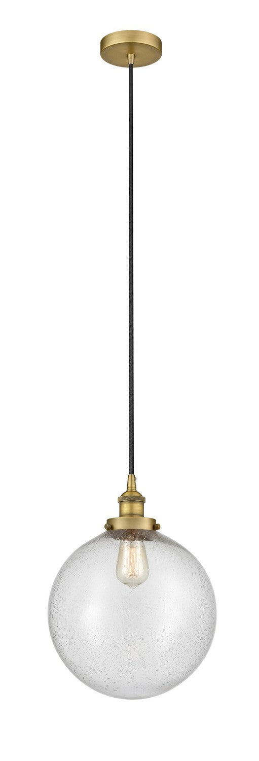 Innovations 616-1PH-BB-G204-12 One Light Mini Pendant, Brushed Brass