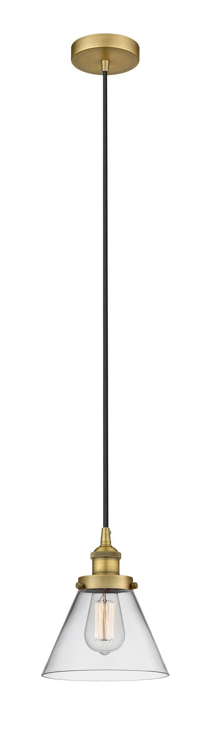 Innovations 616-1PH-BB-G42 One Light Mini Pendant, Brushed Brass