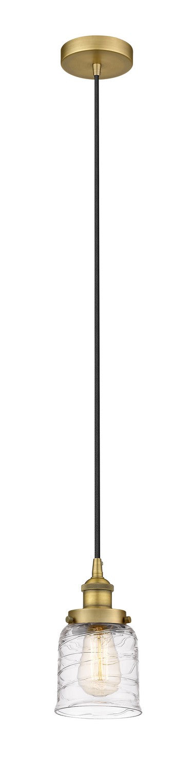 Innovations 616-1PH-BB-G513 One Light Mini Pendant, Brushed Brass