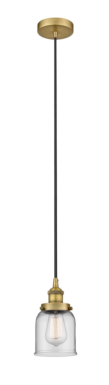 Innovations 616-1PH-BB-G52 One Light Mini Pendant, Brushed Brass