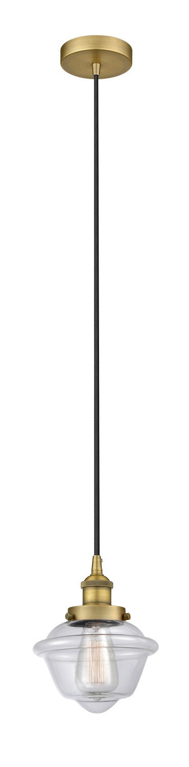 Innovations 616-1PH-BB-G532 One Light Mini Pendant, Brushed Brass