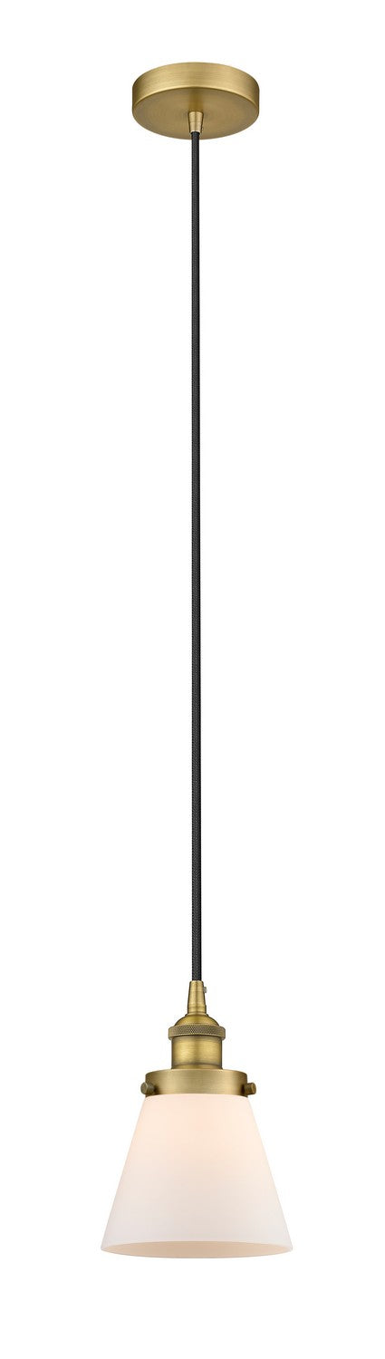 Innovations 616-1PH-BB-G61 One Light Mini Pendant, Brushed Brass