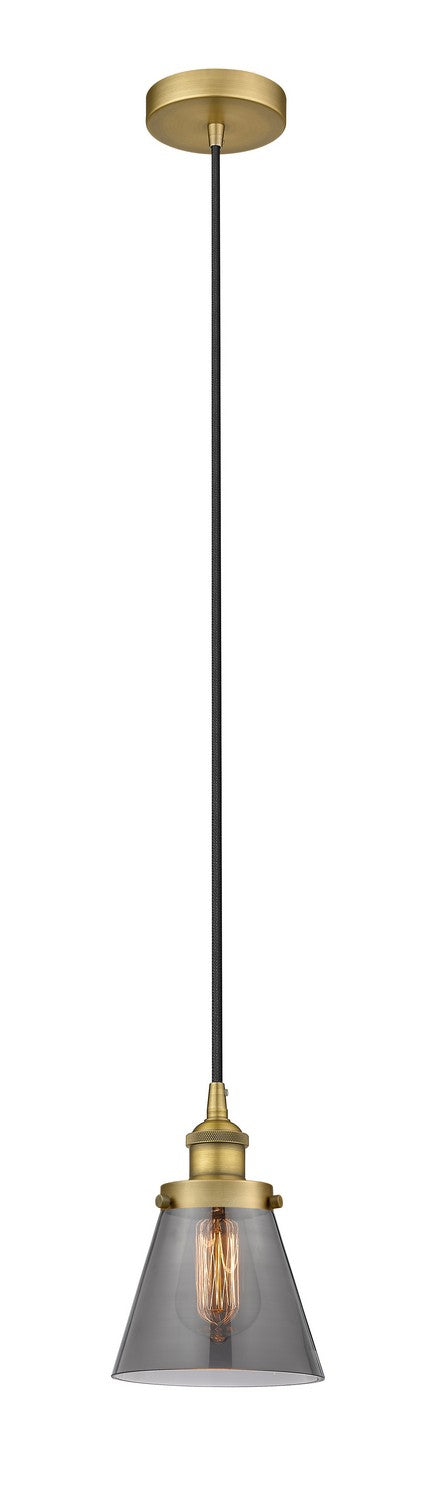 Innovations 616-1PH-BB-G63 One Light Mini Pendant, Brushed Brass