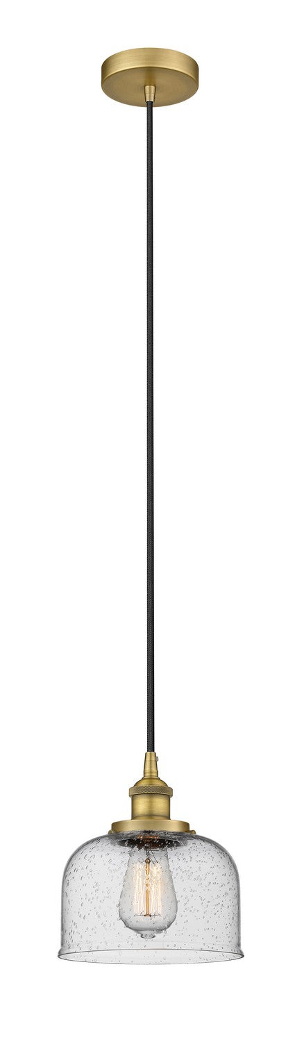 Innovations 616-1PH-BB-G74 One Light Mini Pendant, Brushed Brass
