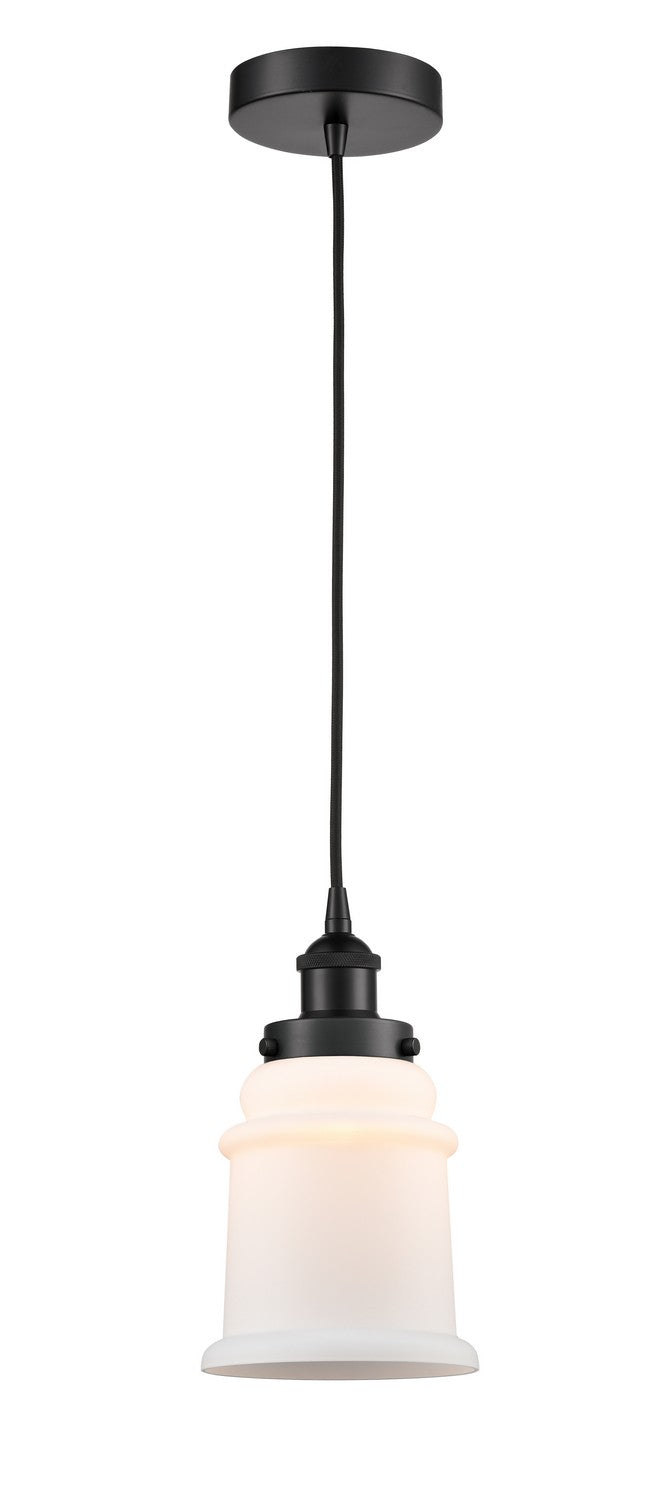Innovations 616-1PH-BK-G181 One Light Mini Pendant, Matte Black