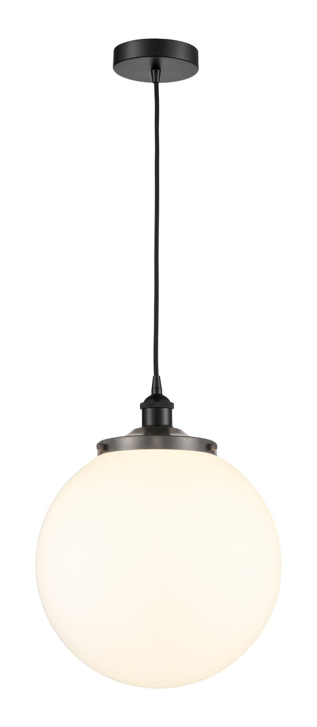 Innovations 616-1PH-BK-G201-14 One Light Pendant, Matte Black