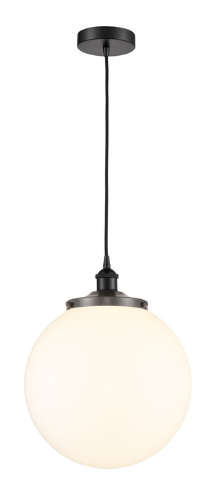 Innovations 616-1PH-BK-G201-14 One Light Pendant, Matte Black