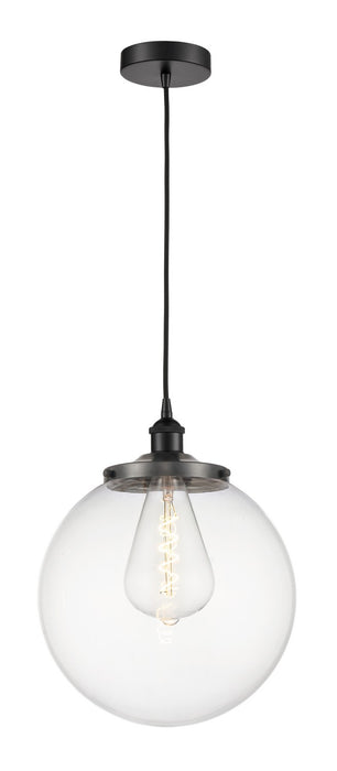 Innovations 616-1PH-BK-G202-14 One Light Pendant, Matte Black