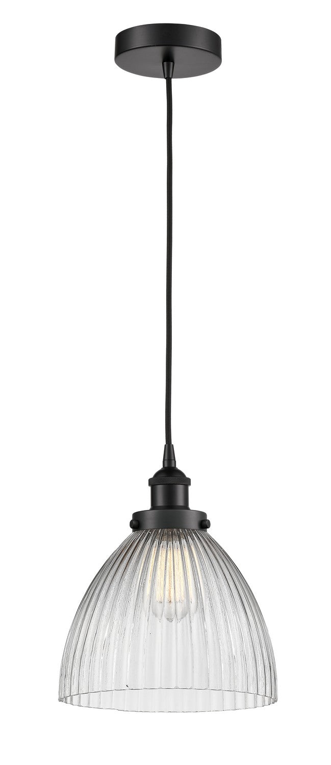 Innovations 616-1PH-BK-G222 One Light Mini Pendant, Matte Black