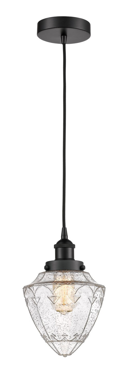 Innovations 616-1PH-BK-G664-7 One Light Mini Pendant, Matte Black