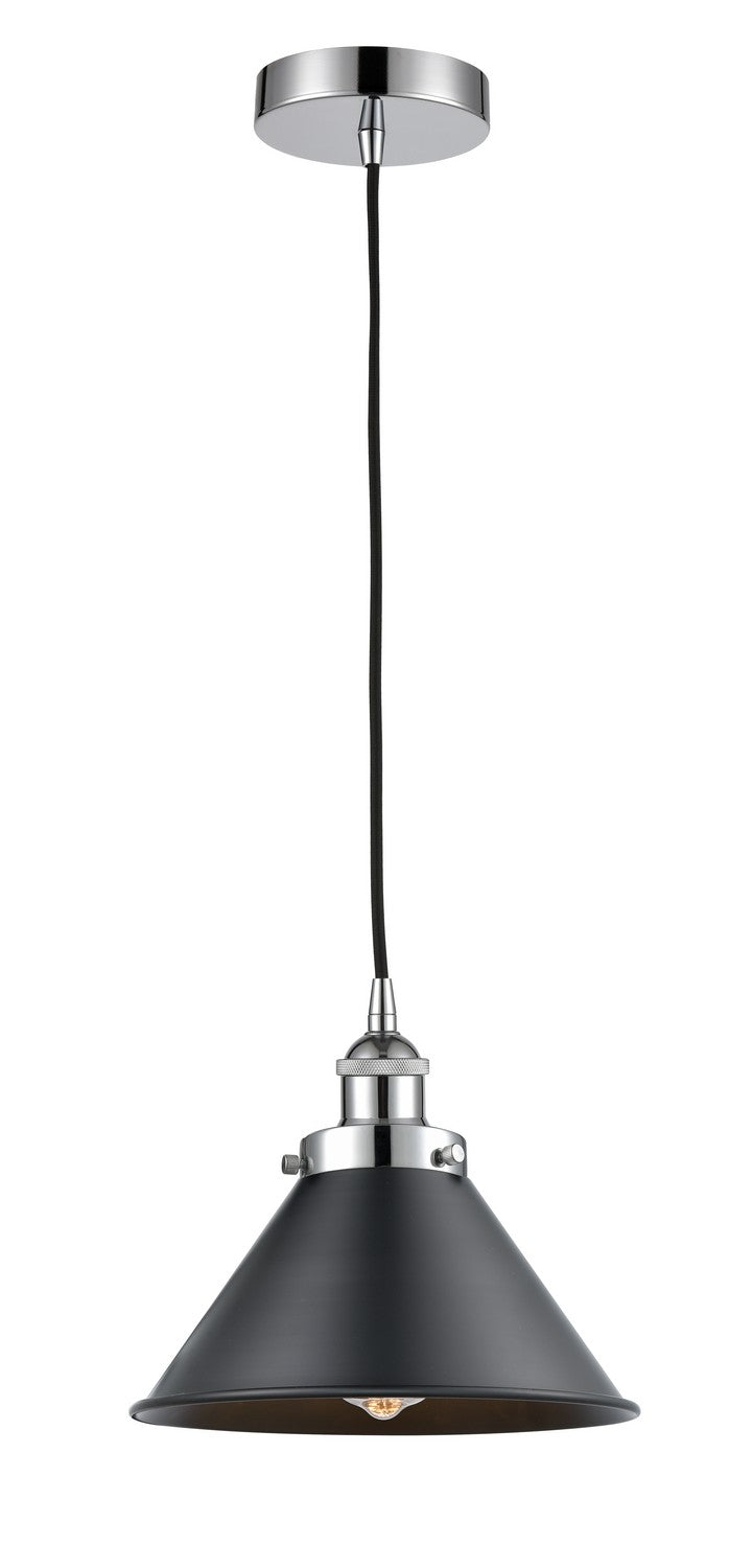 Innovations 616-1PH-PC-M10-BK One Light Mini Pendant, Polished Chrome