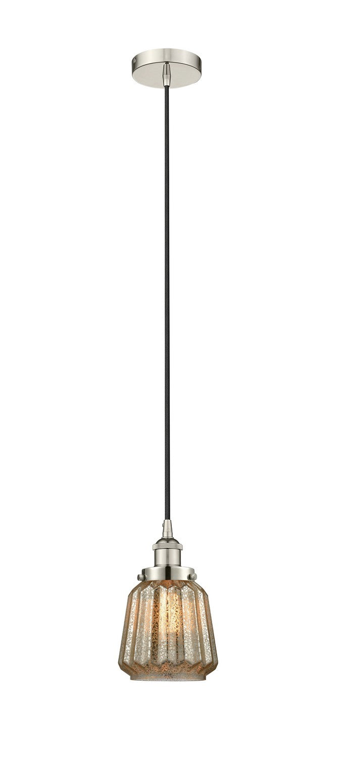 Innovations 616-1PH-PN-G146 One Light Mini Pendant, Polished Nickel
