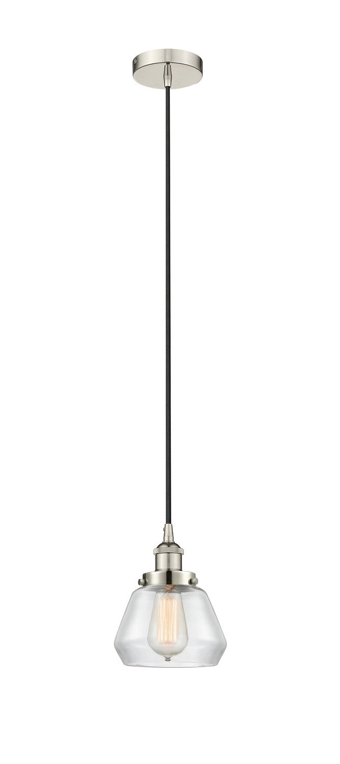 Innovations 616-1PH-PN-G172 One Light Mini Pendant, Polished Nickel
