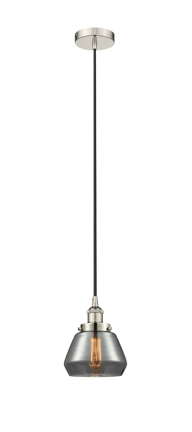 Innovations 616-1PH-PN-G173 One Light Mini Pendant, Polished Nickel