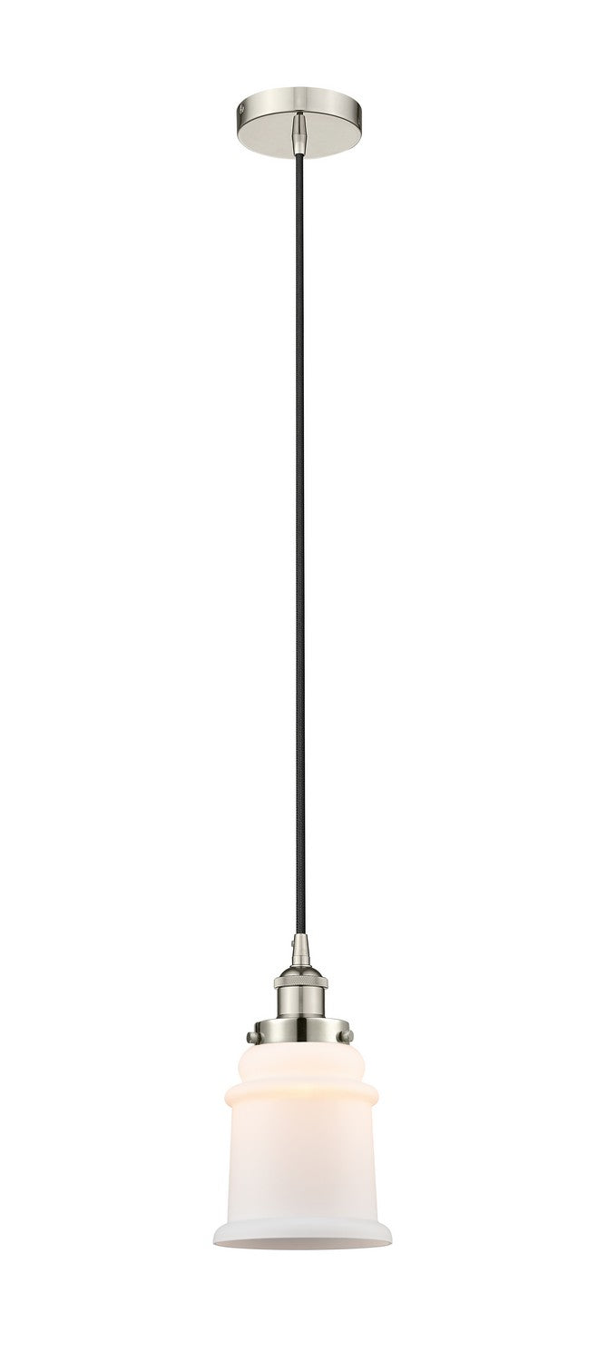 Innovations 616-1PH-PN-G181 One Light Mini Pendant, Polished Nickel